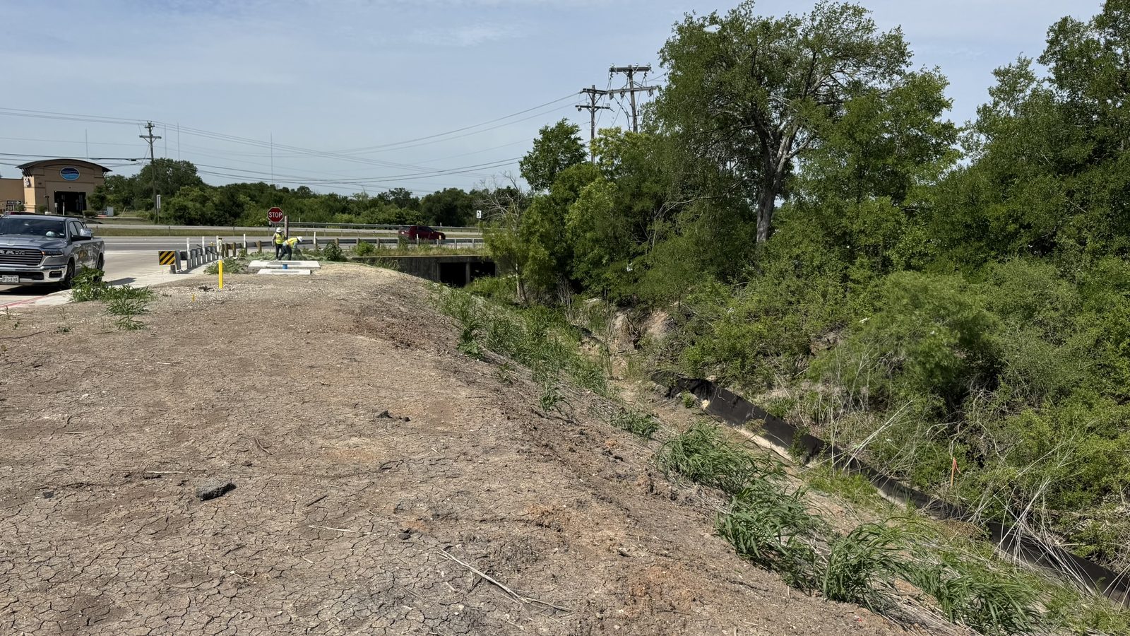 Drainage corridor on a Texas development project
